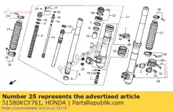 geen beschrijving beschikbaar op dit moment van Honda, met onderdeel nummer 51580KCY761, bestel je hier online: