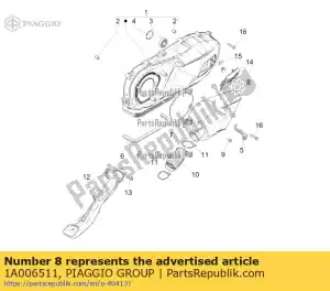 Piaggio Group 1A006511 cubierta de enfriamiento - Lado inferior