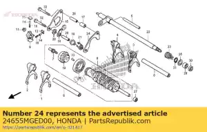 Honda 24655MGED00 plaque, roulement de tambour de changement - La partie au fond