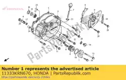 Here you can order the cover, oil filter from Honda, with part number 11333KRN670: