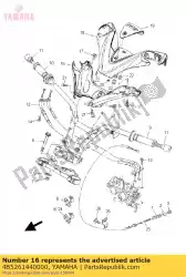 Aquí puede pedir cubierta, manillar inferior 1 de Yamaha , con el número de pieza 4B5261440000: