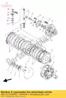 2NL161500000, Yamaha, engranaje impulsado primario comp. yamaha yfm 350 400 2000 2001 2002 2003 2004 2005 2006 2007 2008 2009 2010 2011 2012 2013, Nuevo