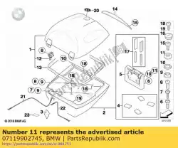 Aqui você pode pedir o porca hexagonal - m5 em BMW , com o número da peça 07119902745: