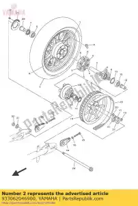 yamaha 933062046900 bearing(8ae) - Bottom side