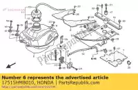 17515HM8010, Honda, no hay descripción disponible en este momento honda trx 250 2001 2002 2003 2004 2005, Nuevo