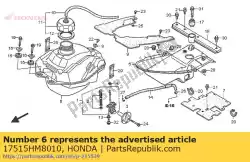 Here you can order the no description available at the moment from Honda, with part number 17515HM8010: