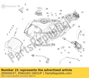 Piaggio Group 2D000037 security sensor - Bottom side