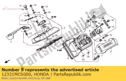 Ici, vous pouvez commander le couvercle, clapet auprès de Honda , avec le numéro de pièce 12331MCS000: