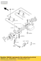 Aquí puede pedir pulso de bobina zr750-f1 de Kawasaki , con el número de pieza 590261152: