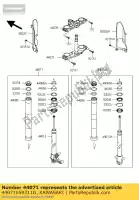 44071059311G, Kawasaki, damper-assy,gray kawasaki d tracker 125 , New