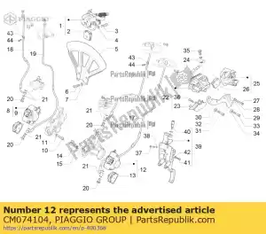 Piaggio Group CM074104 (heng tong) perno freno sinistro - Il fondo
