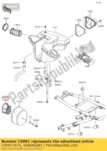 kawasaki 130911473 uchwyt kl650-a1 - Dół