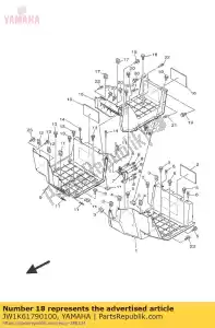 yamaha JW1K61790100 boulon, spécial 1 - La partie au fond