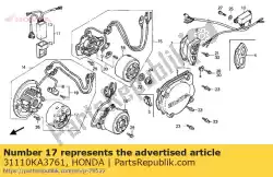 Here you can order the no description available at the moment from Honda, with part number 31110KA3761: