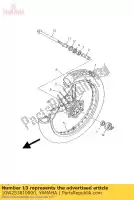 10W253810000, Yamaha, Eixo, roda yamaha  fz lc 1nm spain 261nm-352s1 srx xj xv 75 125 250 600 1986 1987 1988 1989 1990 1991 1992 1994 1995 1996 1997 1998 1999 2000 2017 2018 2019 2020 2021, Novo