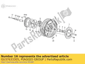 Piaggio Group GU37633305 achterwielas - Onderkant