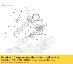 Tutaj możesz zamówić metalowy zacisk od Piaggio Group , z numerem części 642044: