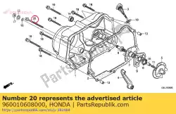 Here you can order the bolt, flange, 6x80 from Honda, with part number 960010608000: