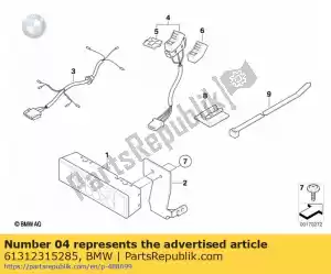 bmw 61312315285 switch, signalling light - Bottom side