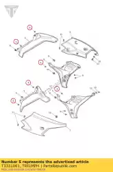 Here you can order the bolt, but/hd, m5x0. 8x11, shld, slv from Triumph, with part number T3331061: