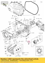 Here you can order the 01 bolt-flanged,10x18 from Kawasaki, with part number 130CA1018: