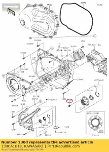 kawasaki 130CA1018 01 bolt-flanged,10x18 - Bottom side