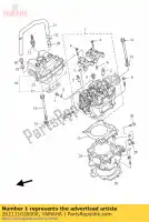 2S2111020000, Yamaha, culasse yamaha yz 450 2006 2007, Nouveau