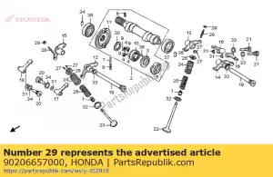 honda 90206657000 porca, ajuste de taco - Lado inferior