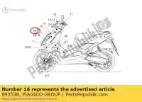 893538, Piaggio Group, Decalcomania aprilia  sr 50 2004 2005 2006 2007 2008 2009, Nuovo