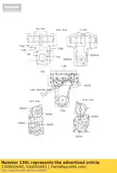 Ici, vous pouvez commander le à boulon commun auprès de Kawasaki , avec le numéro de pièce 130BD0640: