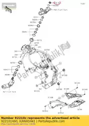 Aquí puede pedir tuerca, 28 mm zx1000rgf de Kawasaki , con el número de pieza 922101460: