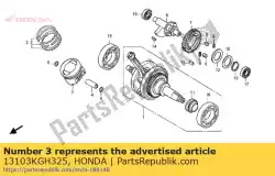 Aqui você pode pedir o pistão (0,50) em Honda , com o número da peça 13103KGH325: