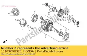 honda 13103KGH325 pistão (0,50) - Lado inferior