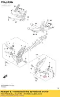 4353023K00, Suzuki, support, repose-pieds suzuki gsxr150rfx gsxr150rf gsxs125mlx gsxs125ml gsxr125xa gsxs125xa gsxr125a 150 125 , Nouveau