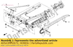 Here you can order the no description available at the moment from Honda, with part number 405A3MM2672: