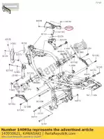 140930621, Kawasaki, 01 deksel,frame,rh kawasaki  900 2018 2019 2020 2021, Nieuw