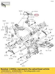 kawasaki 140930621 01 cover,frame,rh - Bottom side