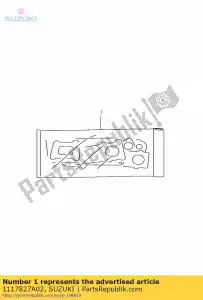 suzuki 1117827A02 pakking, kop cov - Onderkant