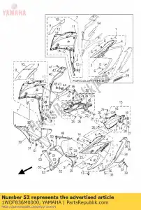 yamaha 1WDF836M0000 painel, interno 3 - Lado inferior