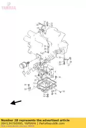 Aquí puede pedir empaquetadura de Yamaha , con el número de pieza 26H134760000: