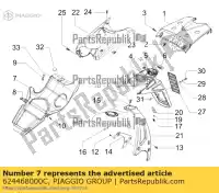 624468000C, Piaggio Group, paneel gilera runner zapc46100, zapc46300, zapc4610001 50 2005 2006 2007 2008 2010 2016 2017 2018 2019, Nieuw