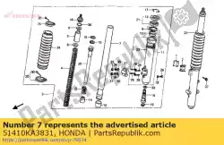 Aqui você pode pedir o nenhuma descrição disponível no momento em Honda , com o número da peça 51410KA3831:
