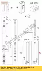 Aquí puede pedir abrazadera del eje l / s cpl. W. Tubo de KTM , con el número de pieza 35480456S1: