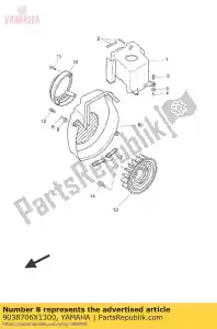 yamaha 9038706X1300 halsband - Onderkant