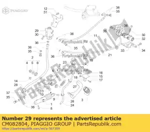 Piaggio Group CM082804 válvula de ajuste de pressão - Lado inferior