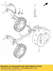 Aqui você pode pedir o conjunto da bobina, escolha em Suzuki , com o número da peça 3216037410: