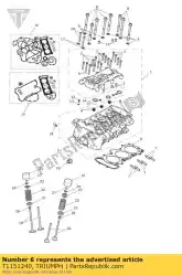 Here you can order the gasket cylinder head from Triumph, with part number T1151240: