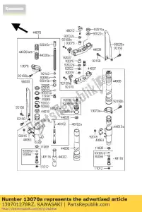 kawasaki 130701278RZ guida, protezione, rh, wh kx125-k2 - Il fondo