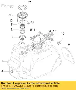 Piaggio Group 975153 serbatoio di carburante - Il fondo