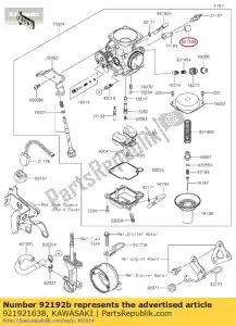 kawasaki 921921638 tube klx150fffa - Bottom side